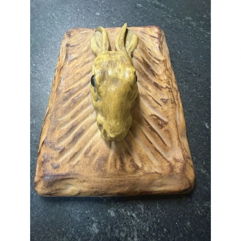 Vtg Pillivuyt French Rabbit Head Pate Tureen - Trompe L'oeil Casserole Dish T841